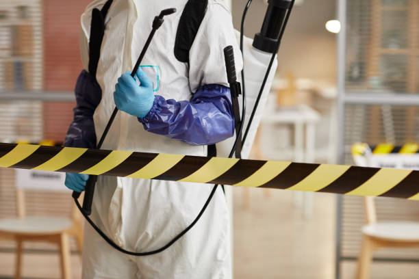 Professional Biohazard Cleanup technician working in Charlestown, NH